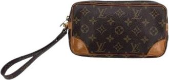 Louis Vuitton Pre-owned Clutches, female, Brown, Size: ONE SIZE Pre-owned Vintage Clutch