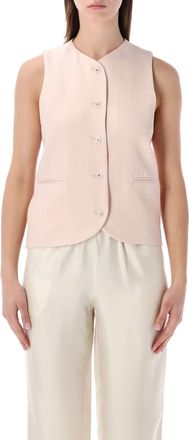 Loulou Studio Paco Tailored Structured Sleeveless Vest