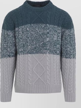 Kiton cashmere cable-knit crew-neck sweater