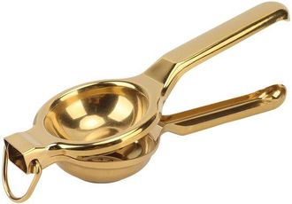 OEM Jhubersproducts, Exprimidor De Lim&oacute;n Y Lima, Exprimidor Manual De C&iacute;tricos, Prensa Ergon&oacute;mica De Acero Inoxidable, Dorado, Apto Para C&iacute;tricos
