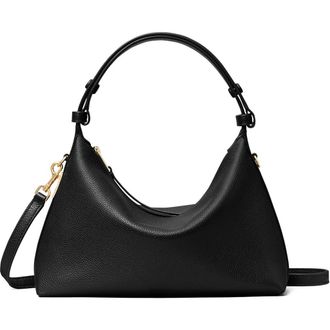 Tory Burch Mellow Leather Shoulder Bag in Black at Nordstrom