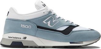 New Balance Unisex Made in UK 1500 in Blu/Bianca/Grigio, Pelle Scamosciata/Rete, Taglia 39.5