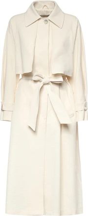 Herno Fresh Crinkle Woven Belted Trench - Dames - Trenchcoats - Beige - M - Polyester - Jassen