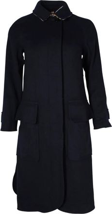 Burberry cashmere coat - women - Cashmere - 34 - Blue