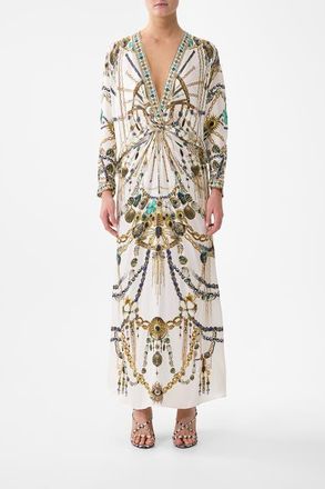 Camilla Twist Front Batwing Dress in Chain Gang at Nordstrom, Size Xx-Large Au