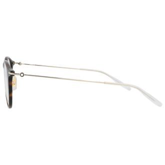 Montblanc MB0099O30008650007 Tortoiseshell & Gold Eyeglasses - Brown