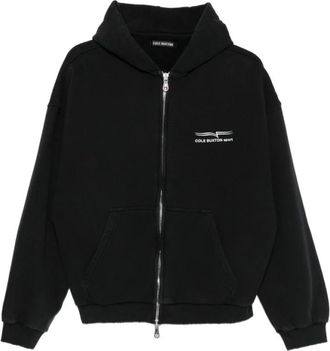Cole Buxton Zip-through Sweatshirt - Heren - Vesten met rits - Zwart - M - Hoodies & sweatvesten