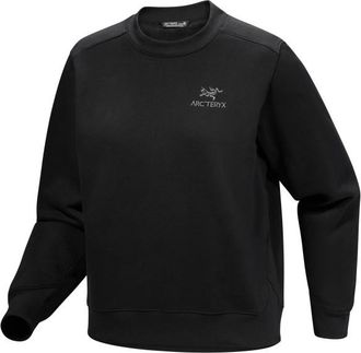 Arc'teryx Emblem Fleece Crew Fleecepullover f&uuml;r Damen | schwarz