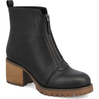 Mia Fabiola Front Zip Boot in Black at Nordstrom, Size 9