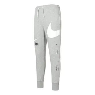 Nike Mens Nike Large Logo Lacing Knit Bundle Feet Sports Pants/Trousers/Joggers Autumn Light Grey DD6092-063