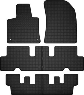 OEM Alfombrillas De Goma De 3 Filas Para 7 Personas: Citro&euml;n C4 Spacetourer Mpv (modelos De 2018 A 2022)