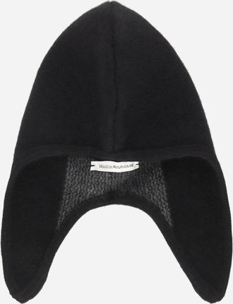 Mainline:RUS/Fr.CA/DE Knitted Logo Helmet Hat Black