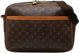 Louis Vuitton Pre-owned Schoudertas - Dames - Vintage Schoudertas - Bruin - ONE Size - Leer - Vintage
