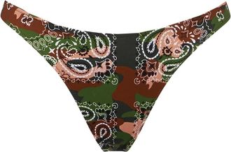 MC2 Saint Barth Woman Cheeky Swim Briefs With Mimetic Bandanna Print