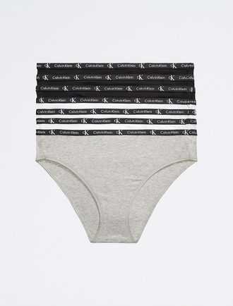 Calvin Klein Womens Calvin Klein 1996 Cotton Stretch 7-Pack Modern Bikini - Multi - XL