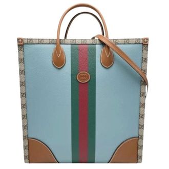 Gucci Bolso Tote Pre-owned Vintage - Pre-owned - Mujer - Azul - ONE SIZE