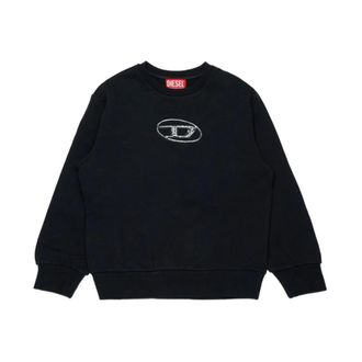 Diesel Sweatshirts - male - Diesel - Kids Sweatshirts - Black - 12 Y - Kids