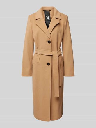 Fuchs Schmitt Wollmantel mit Kaschmir-Anteil in Camel, Größe 36