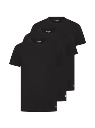 G-Star T-Shirt G-STAR COVE, T-SHIRTS 3 PACK CREW, Herren, Gr. L, schwarz, Jersey, Obermaterial: 50% Baumwolle, 45% Modal, 5% Elasthan, unifarben, regular fit