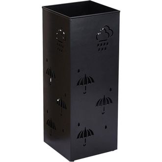 OEM Parag&uuml;ero Cuadrado De Metal Para Entrada, Ideal Para Pasillo, Entrada Y Sala De Estar. Capacidad Para 4 O 5 Paraguas (negro)