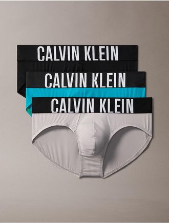 Calvin Klein Mens Intense Power Micro 3-Pack Hip Brief - Multi - XL