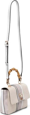 Guess Co Kerima bamboo-handle cross-body bag - women - Cotton - One Size - Neutrals