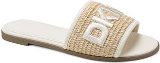 DKNY Winslet Slide Sandal - Wide Width in Natural at Nordstrom, Size 7.5