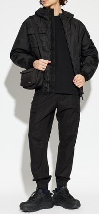 Stone Island Cargo Type Trousers, Mens, Black