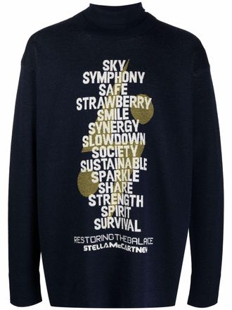 Stella McCartney Restoring The Balance jumper - unisex - Cotton - S - Blue