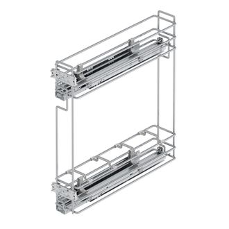 Emuca Emuca - Portabottiglie Estraibile Suprastar Con Chiusura Soft, Modulo 150 Mm, Acciaio, Cromato