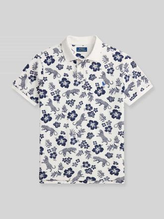 Polo Ralph Lauren Slim Fit Poloshirt aus reiner Baumwolle in Marine, Gr&ouml;&szlig;e XXL