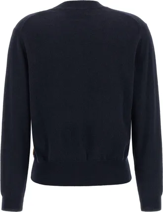 Ballantyne Argyle Intarsia Cashmere Sweater - Navy