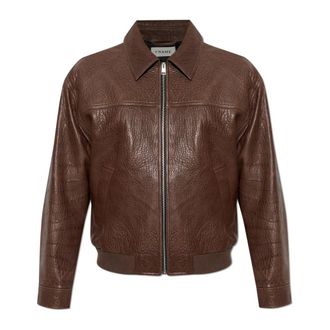 Frame Denim Leren jas - Heren - Leren en Su&egrave;de Jassen - Bruin - M - Leer - Jassen