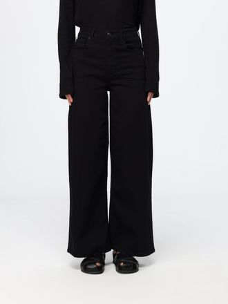 Rag & Bone Jeans wide leg a cinque tasche a vita alta in denim di cotone