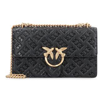 Pinko Pinko, Dames, Tassen, Zwart, Maat: ONE Size Katoen