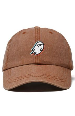 Dalix Ghost Life Embroidered Casual Cap in Washed Orange at Nordstrom