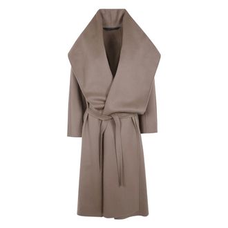 Max Mara MXT Tululo Kasjmier Jas - Dames - Mantels - Beige - Maat: XS Kasjmier