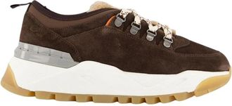Santoni Innova Trek - Dames - Sneakers - Bruin - 38 1/2 EU - Leer - Schoenen