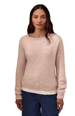 Celtic & Co. Gauzy Boat Knit Sweater in Peony at Nordstrom, Size X-Small