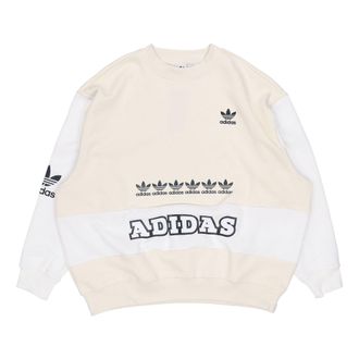 adidas (WMNS) adidas Originals Trefoil Logo Sweatshirts White H20451