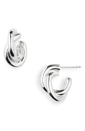 LIÉ STUDIO The Diana Hoop Earrings in 925 Sterling Silver at Nordstrom