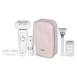 Braun Silk-&eacute;pil 9 Flex Ses 9003 Depiladora Blanca Impermeable