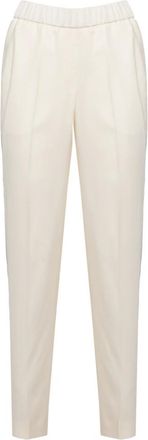 PESERICO Aurea Broek - Dames - Broeken - Wit - Maat: M Viscose