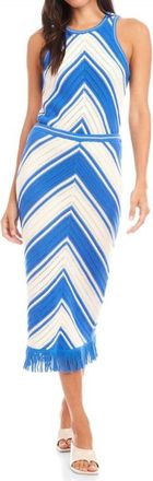 Fifteen Twenty Amber Crochet Skirt In Blue