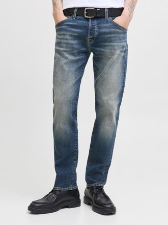 Jack & Jones Comfort-fit-Jeans JACK & JONES JJIMIKE JJFOX CB 08, Herren, Gr. 30, L&auml;nge 34, blau (blau denim), Denim/Jeans, Obermaterial: 98% Baumwolle, 2% Elasthan
