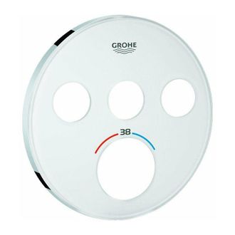 GROHE 49036 mostrina per SmartControl up-thm tonda con 3 asv moon white