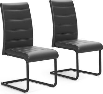 Vicco Silla Basculante Salvo, Negro/negro, Lote De 2, Vicco