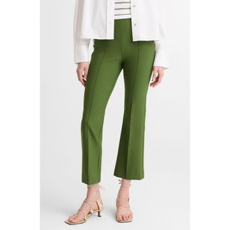 Vince Pintuck Pleat Crop Flare Pants in Herb at Nordstrom, Size X-Large