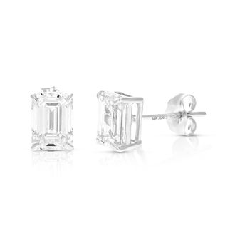 Vir Jewels 2 cttw Emerald Lab Grown Diamond Stud Earrings in 14K Gold With Push Backs For Women