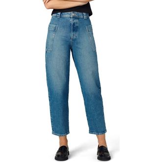 Joe's The Phoebe Patch Pocket Crop Straight Leg Jeans in Refined at Nordstrom Rack, Size 26